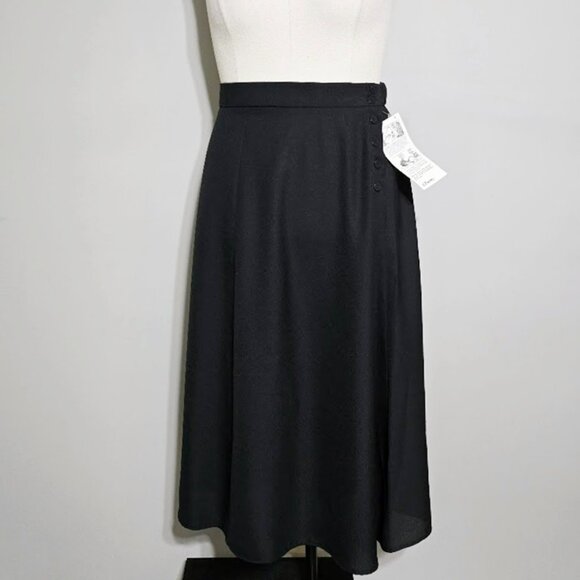 Worthington Woman 90s Side Button Midi Skirt 18W Deadstock Vintage - Picture 15 of 15